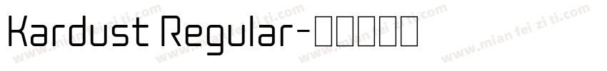 Kardust Regular字体转换